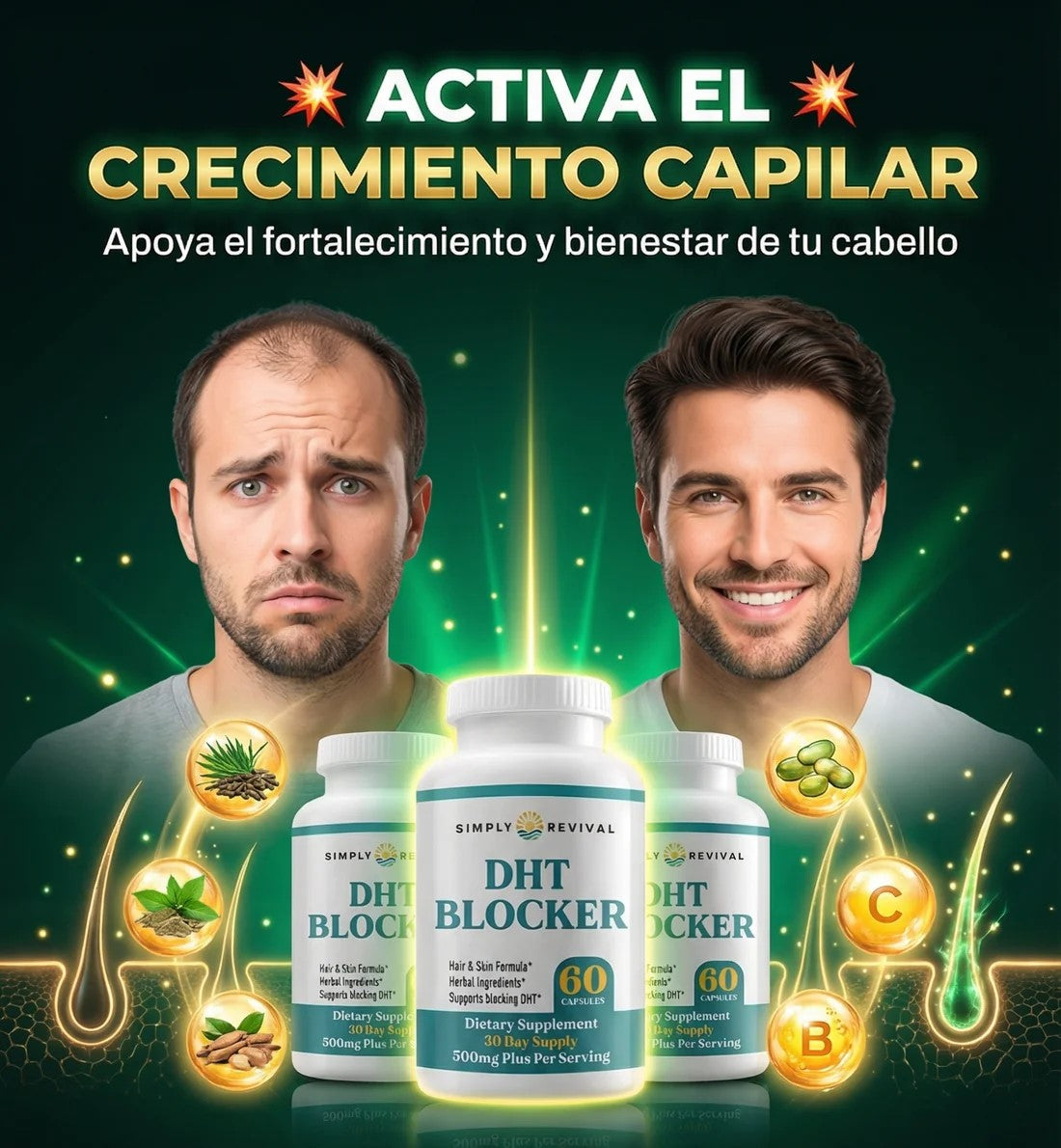 DHT BLOCKER - REACTIVA EL CRECIMIENTO DE TU CABELLO