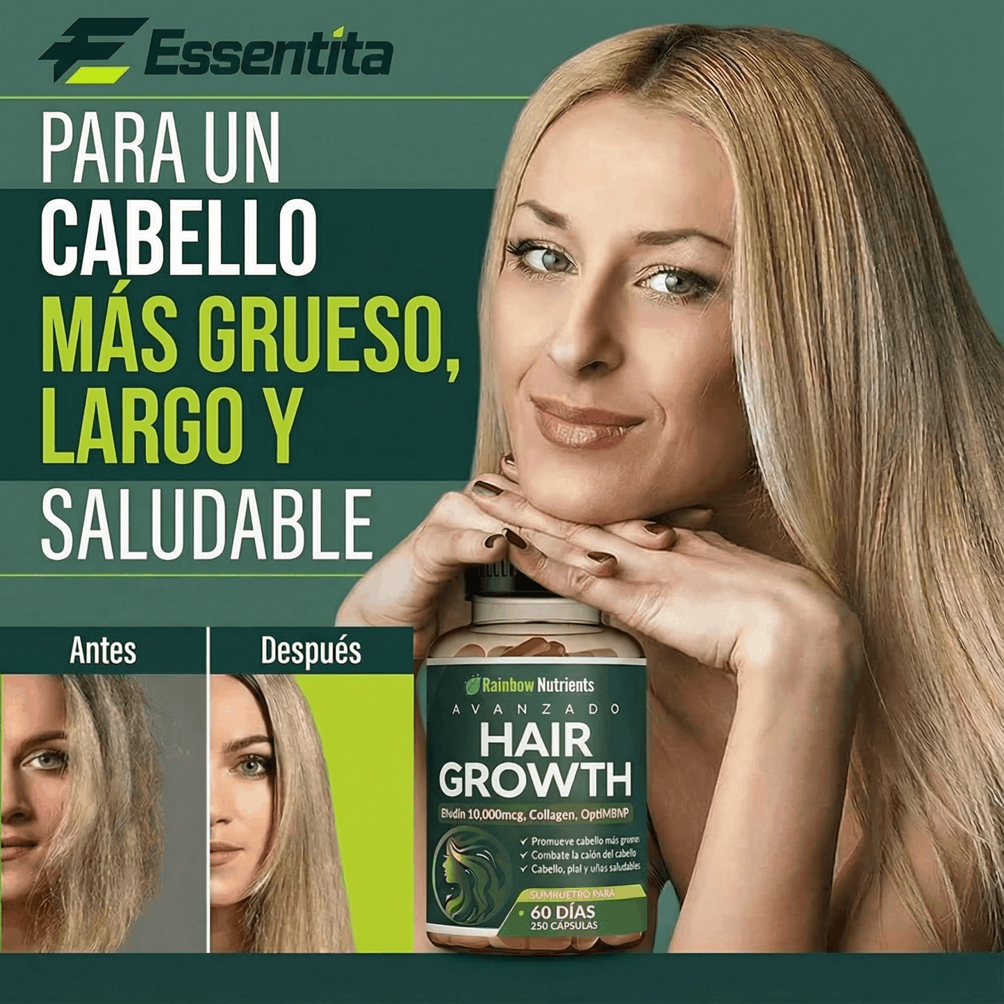 HAIRGROWTH® : CABELLO MÁS LARGO, FUERTE Y SALUDABLE