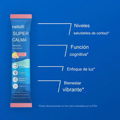 BEBIDA CALMANTE DEL CORTISOL