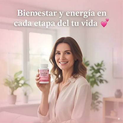 TrueFem Balance – Cápsulas para el Equilibrio Hormonal y Bienestar Femenino (60 Cápsulas) – SuperHuman