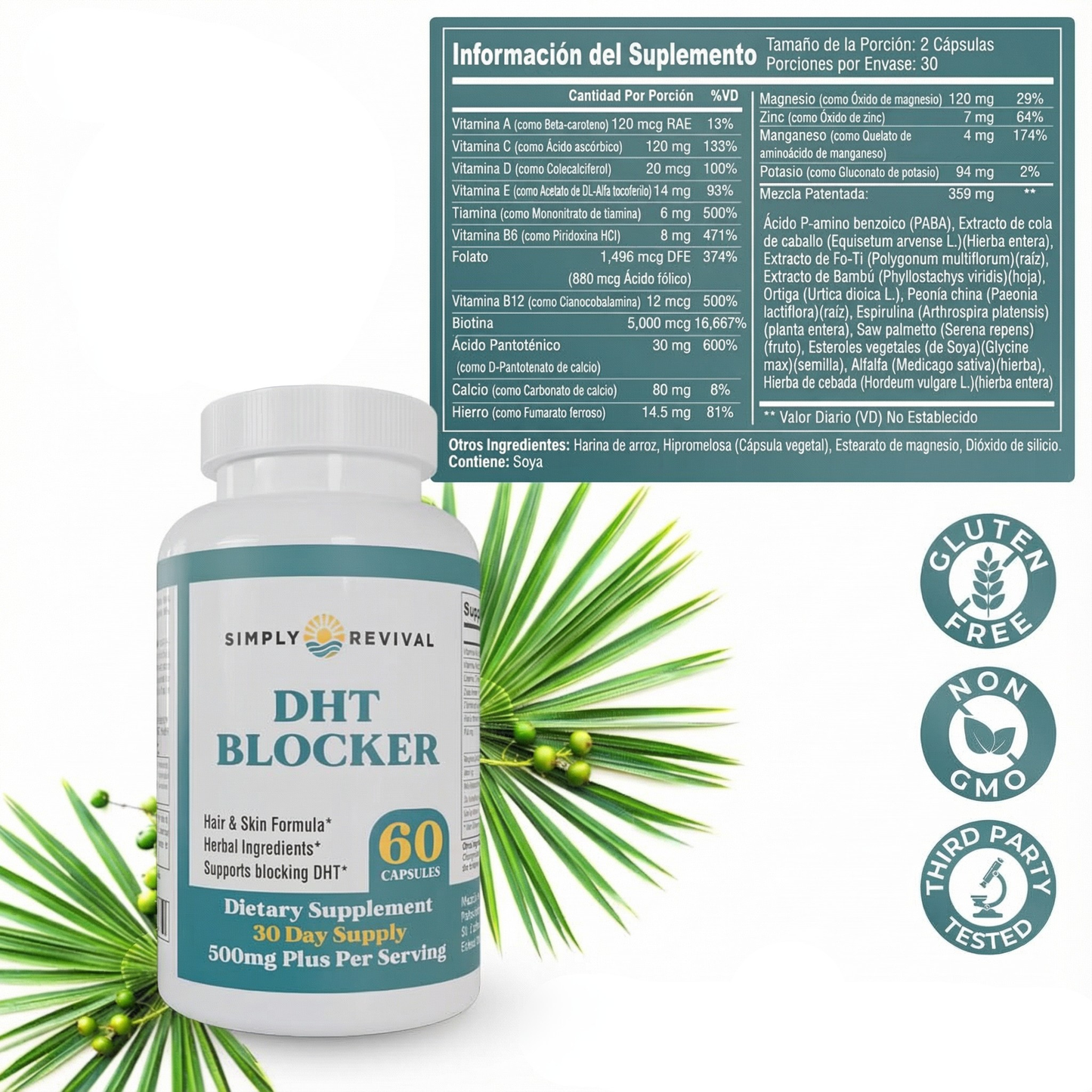 Bloqueador DHT | ¡Revive tu melena y detén la caída!