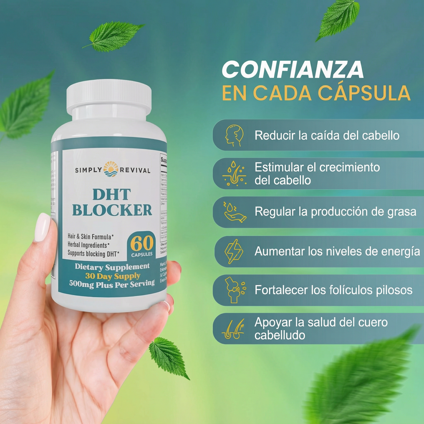 Bloqueador DHT | ¡Revive tu melena y detén la caída!