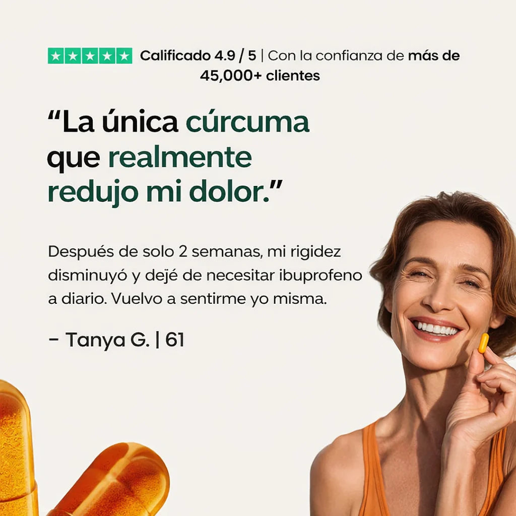 Turmeric - Cúrcuma 1000 mg con pimienta negra y aceite MCT - 120 capsulas - MicroIngredients®